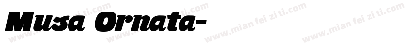 Musa Ornata字体转换